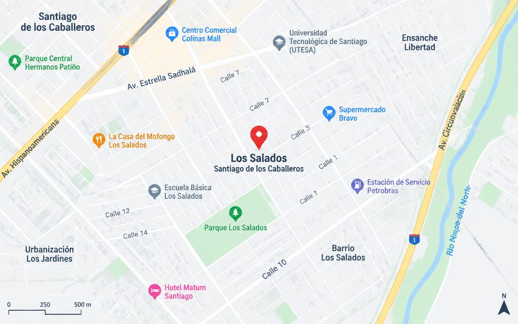Ubicación de Wilson Store en Santiago de los Caballeros